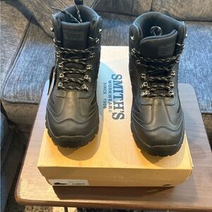 SMITH Black Men's Weather proof Rugged hiking Boots sz9